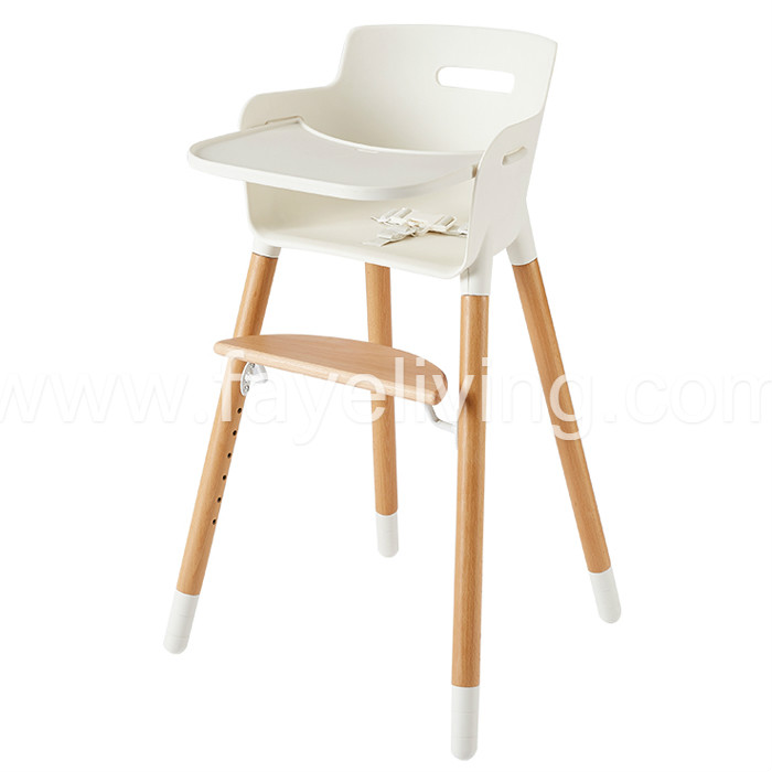 BH05 Modern Wood Baby Feeding Chair Baby High Chair 