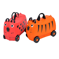 KL01 Kids Ride on Luggage Toys Storage Box Suitcase